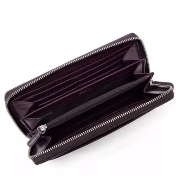 COACH 👛 DARCY PATENT LEATHER ACCORDION ZIP WALLET - Picture 16 of 16